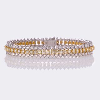  - Multicoloured, highcarat Fancy Diamond Bracelet