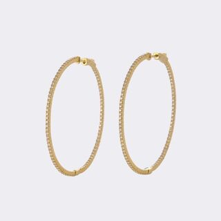  - Pair of Hoop Diamond Earrings