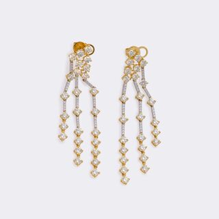  - Pair of multicoloured Diamond Earrings