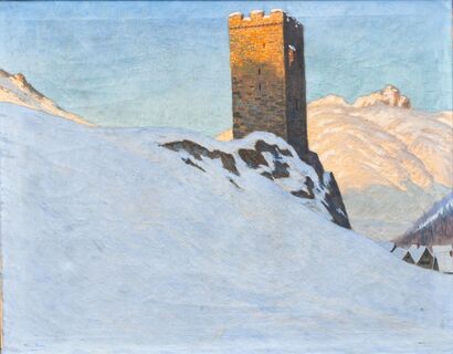 Franz Hecker - Watchtower near Hospenthal on the Gotthard Pass