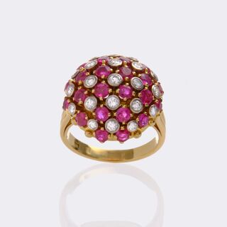  - Vintage Ruby Diamond Ring