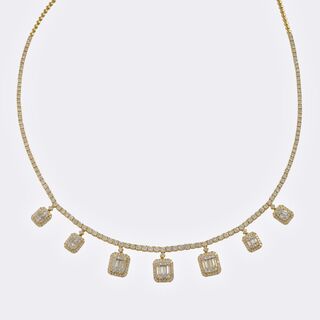  - Diamond necklace 'Illusion'