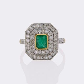  - Emerald Diamond Ring