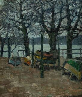 Wilhelm Kohlhoff - By a Lake in Berlin