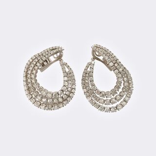  - Pair of high-carat Diamond Earrings