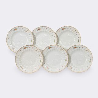 Johann Joachim Kaendler - Set of 12 dinner plates from the Swan service