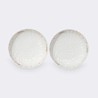 Johann Joachim Kaendler - A pair of round side dish bowls from the swan service