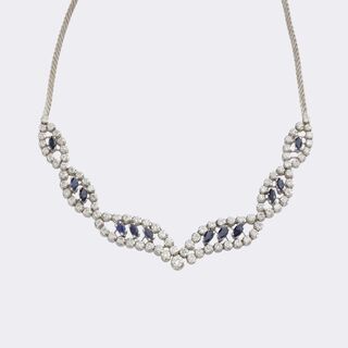  - Sapphire Diamond Necklace
