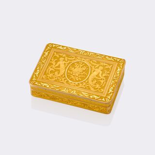  - Viennese Gold Tabatère with Classicist Grotesques