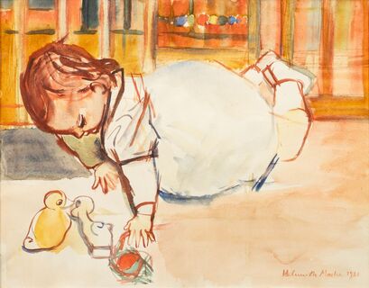 Helmuth Macke - Playing Child