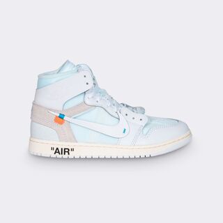 Nike - Pair of Nike Jordan 1 High x Virgil Abloh 'Alaska' Sneakers