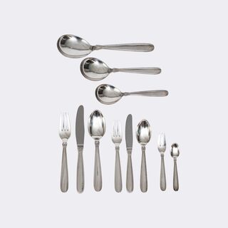 Evald Nielsen - Fish cutlery 'Arvesolv' No. 16 for 8 people