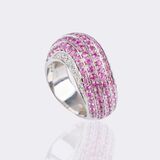 Pink Sapphire Diamond Ring - image 1