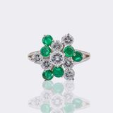 Emerald Diamond Ring - image 1