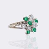 Emerald Diamond Ring - image 2