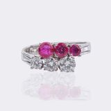Ruby Diamond Ring - image 1