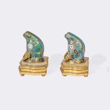 A Pair of Ritual Cloisonné Vessels - image 4