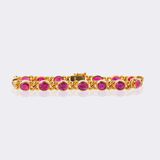 High carat and Bracelet with natural Birma Rubies - image 1