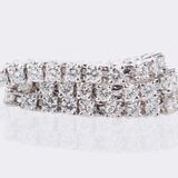 Fine white tennis bracelet - image 3