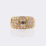 Brillant Ring mit Baguette Diamant - Bild 1