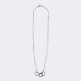 Three 'Love Diamond Pave' Pendant on Chain - image 2