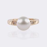 Pearl brilliant ring - image 1