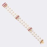 Rubin Diamond Pearl Bracelet - image 3