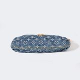 Mini Pleaty Bag 'Monogram Denim' With Matching Twilly - image 4