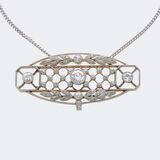 Art Nouveau Diamond Pendant - image 1