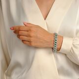 High-Carat Diamond Emerald Bracelet - image 5