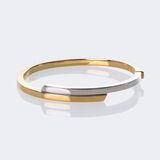 Bicolour gold bangle - image 2