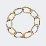 Bicolour Diamond Gold Bracelet - image 1