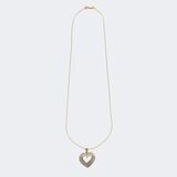 Heart brilliant pendant on chain - image 2
