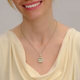 Beryl Diamond pendant on chain - image 3