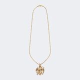 Diamond Sapphire Pendant 'Panther' with on chain - image 2