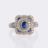 Sapphire Diamond Ring - image 1