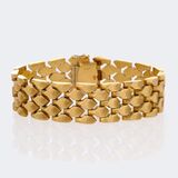 Wide Brick Gold Bracelet - image 1