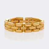 Heavy Brick Gold Bracelet - image 1