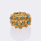 Turquoise Sputnik Ring - image 1