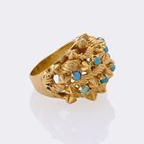 Turquoise Sputnik Ring - image 2
