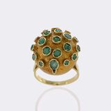 Emerald Sputnik Ring - image 2