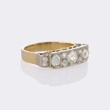 Art-déco Diamond Ring - image 2