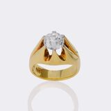 Old Cut Solitaire Ring - image 3