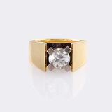 Old Cut Diamond Solitaire Ring - image 1