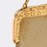 Art Nouveau Gold Bag 'Sac de Soirée' with Sapphire Diamond Clasp 'Magnolia' - image 5