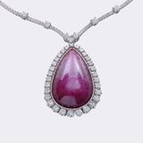 Ruby Diamond Necklace - image 1