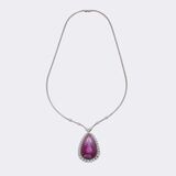 Ruby Diamond Necklace - image 2