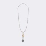 Diamond Pearl Necklace - image 2