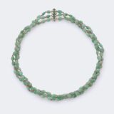 Fine Coloured Emerald Ruby Necklace 'Vert et Rouge' - image 2