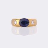 Sapphire Diamond Ring - image 1